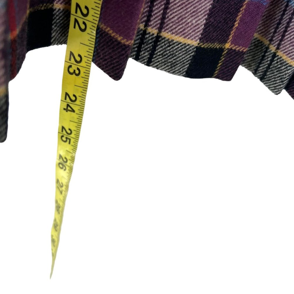 Vintage Pendleton Authentic Culloden Tartan Purple Plaid Wool Pleated Knee Lengt - Picture 5 of 7